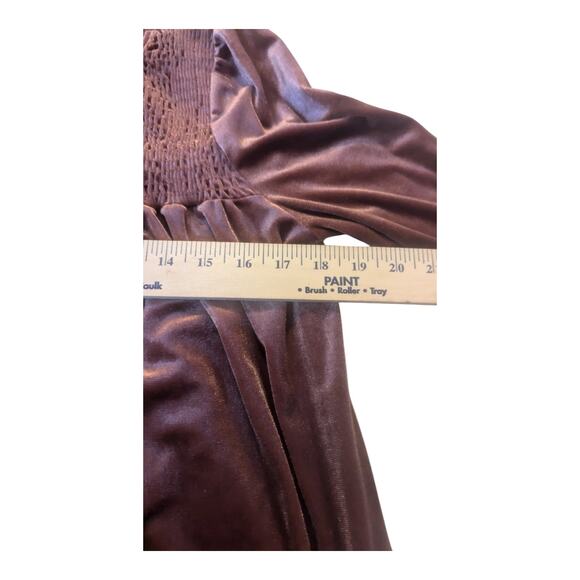 RJ 220 Velour Blouse Top Shirt Sz M Y2K Babydoll Style - Picture 6 of 8